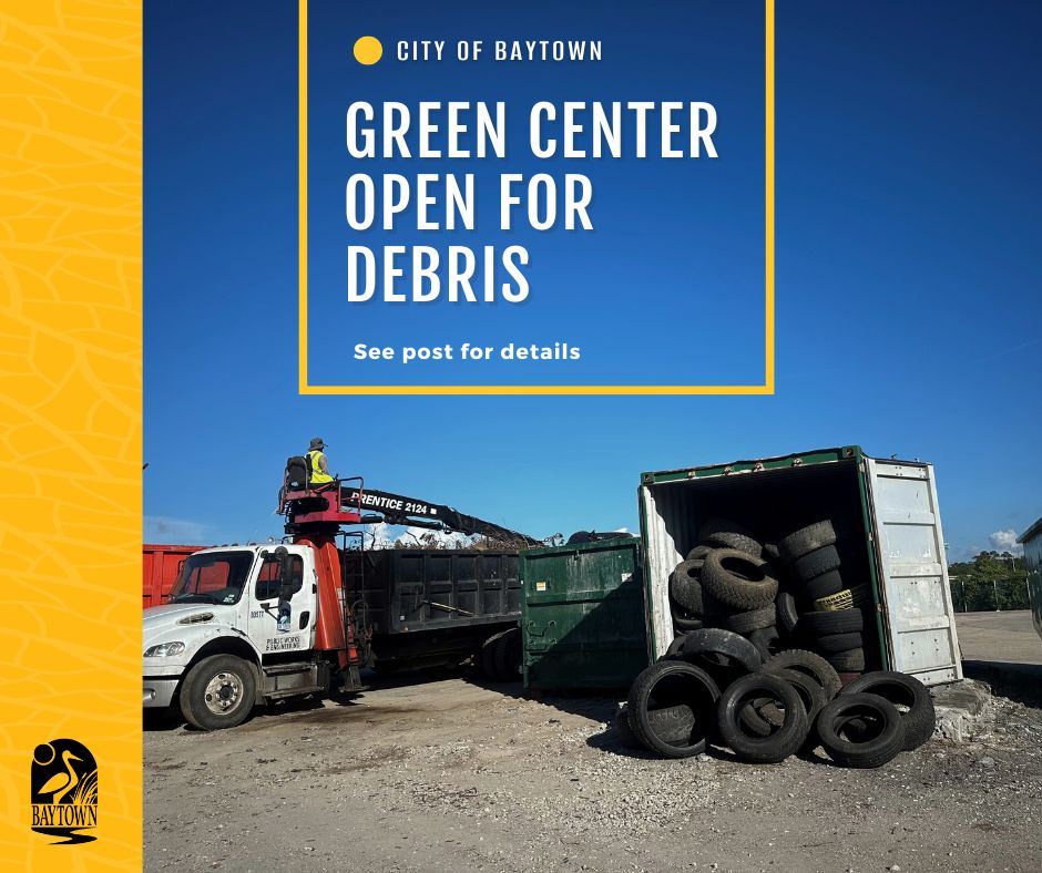 Green Center Open for Debris