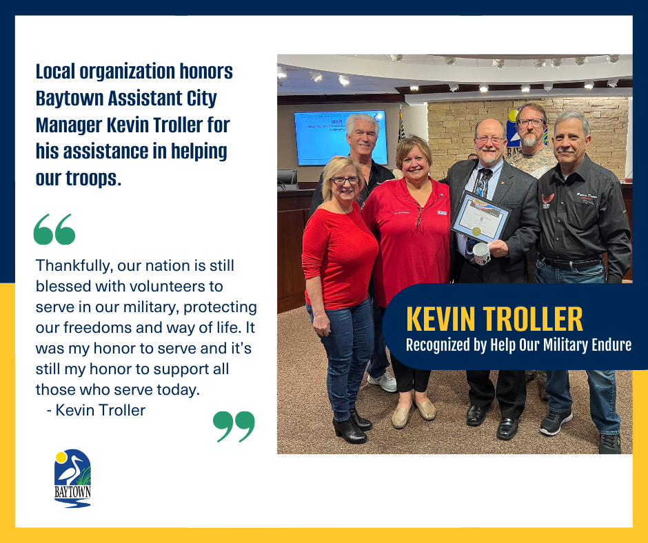 Kevin Troller Recognized