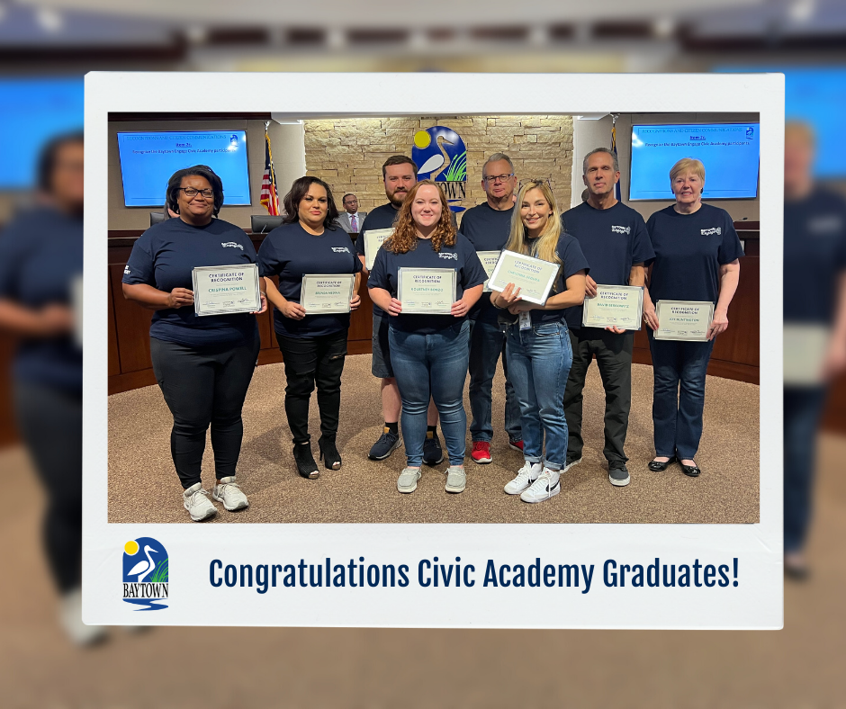Civic Academy Graduates