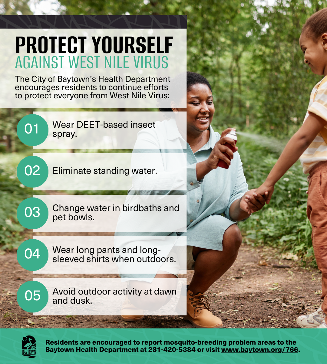 West Nile Virus prevention steps