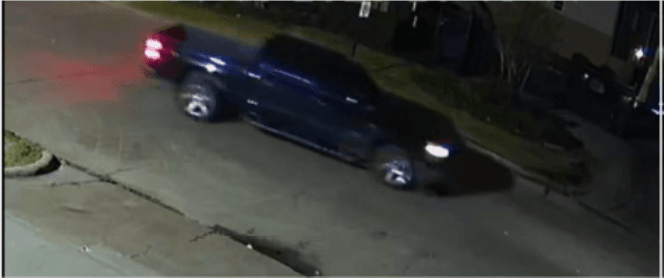 dark colored, Chevrolet Silverado truck